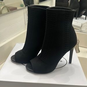 Peep toe booties. Pre-loved.